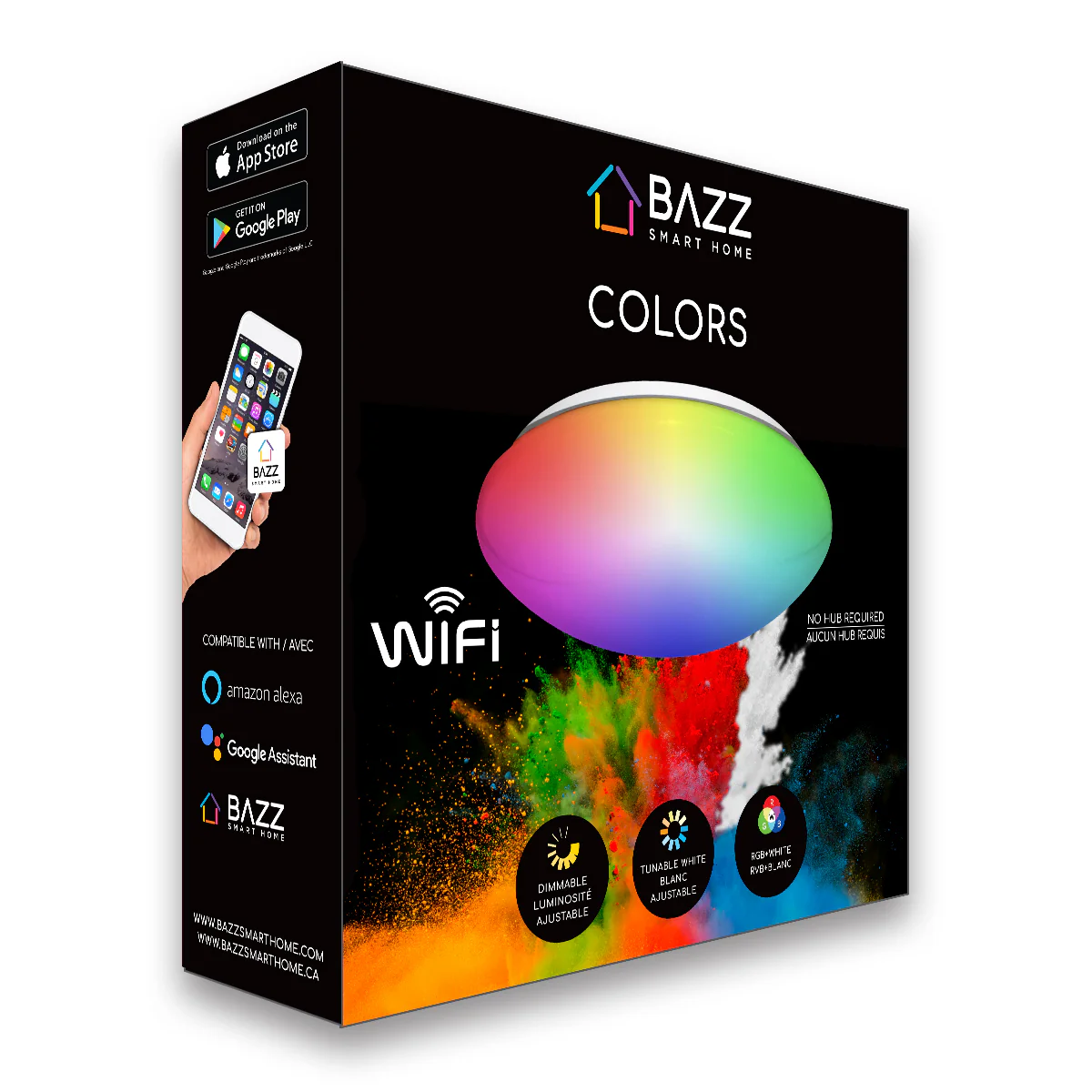 14" Smart Wifi RGB + White ceiling fixture - Image 5