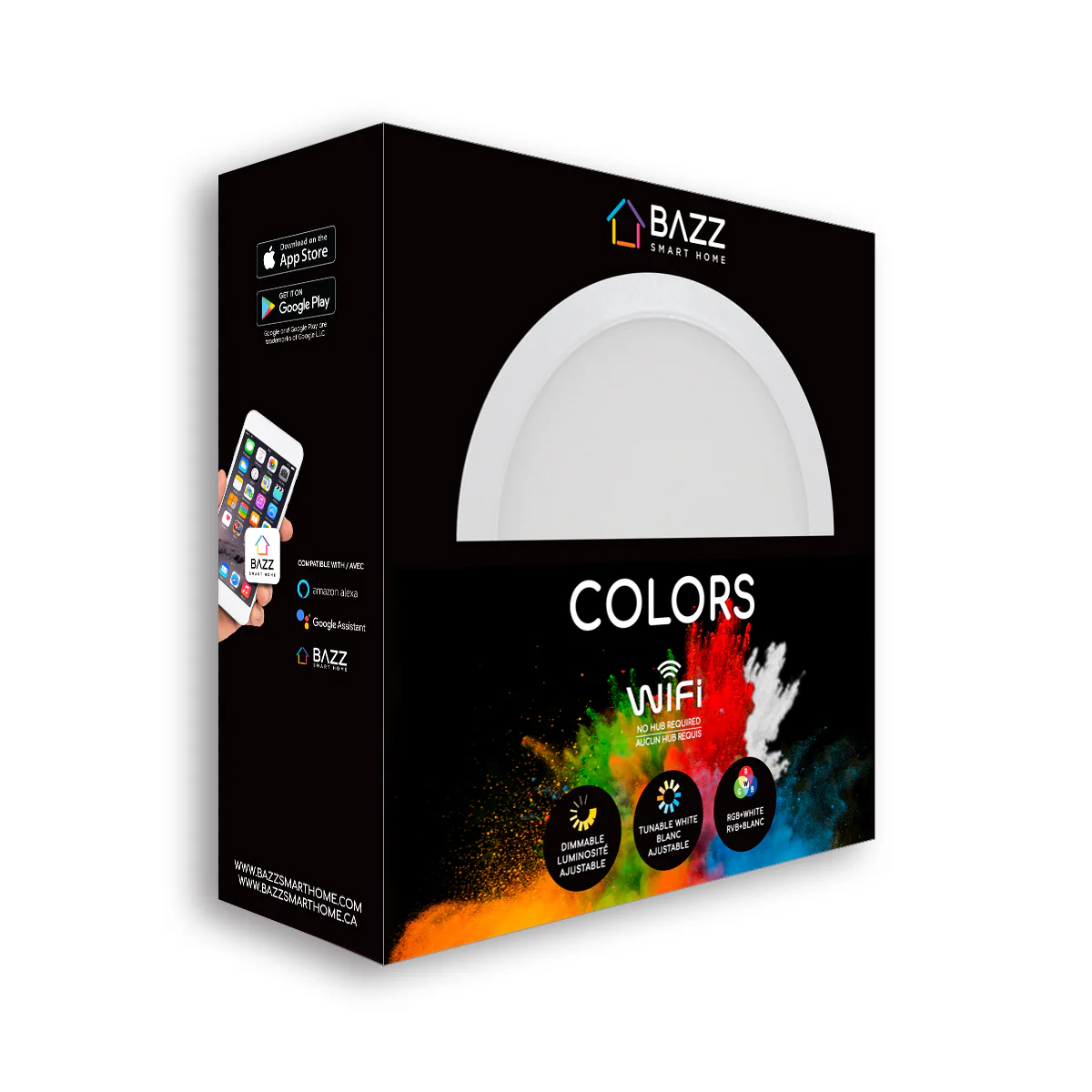 6" Smart WiFi RGB+White LED Recessed Light Fixture - Image 11